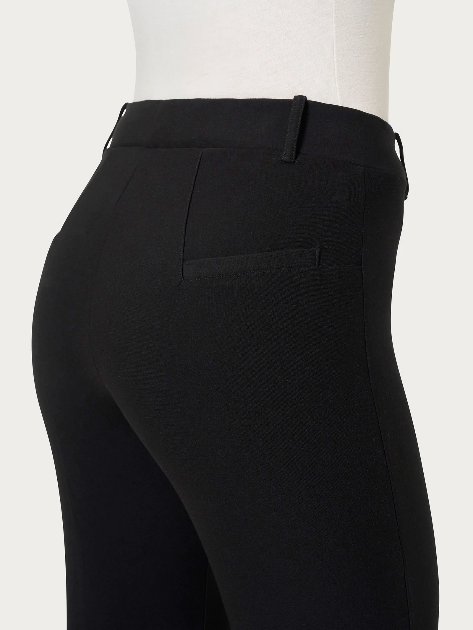 Pantalone a sigaretta in Compact - Nero - Image 3