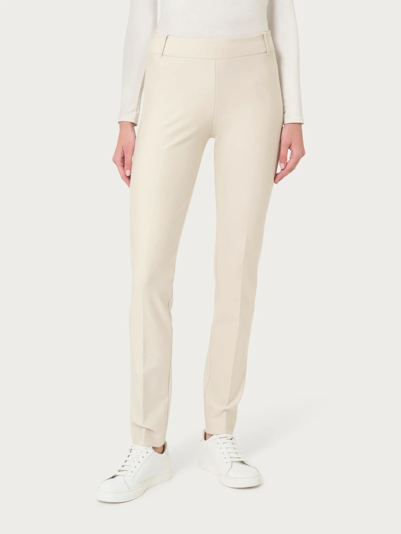 Pantalone a sigaretta in Compact - Champignon