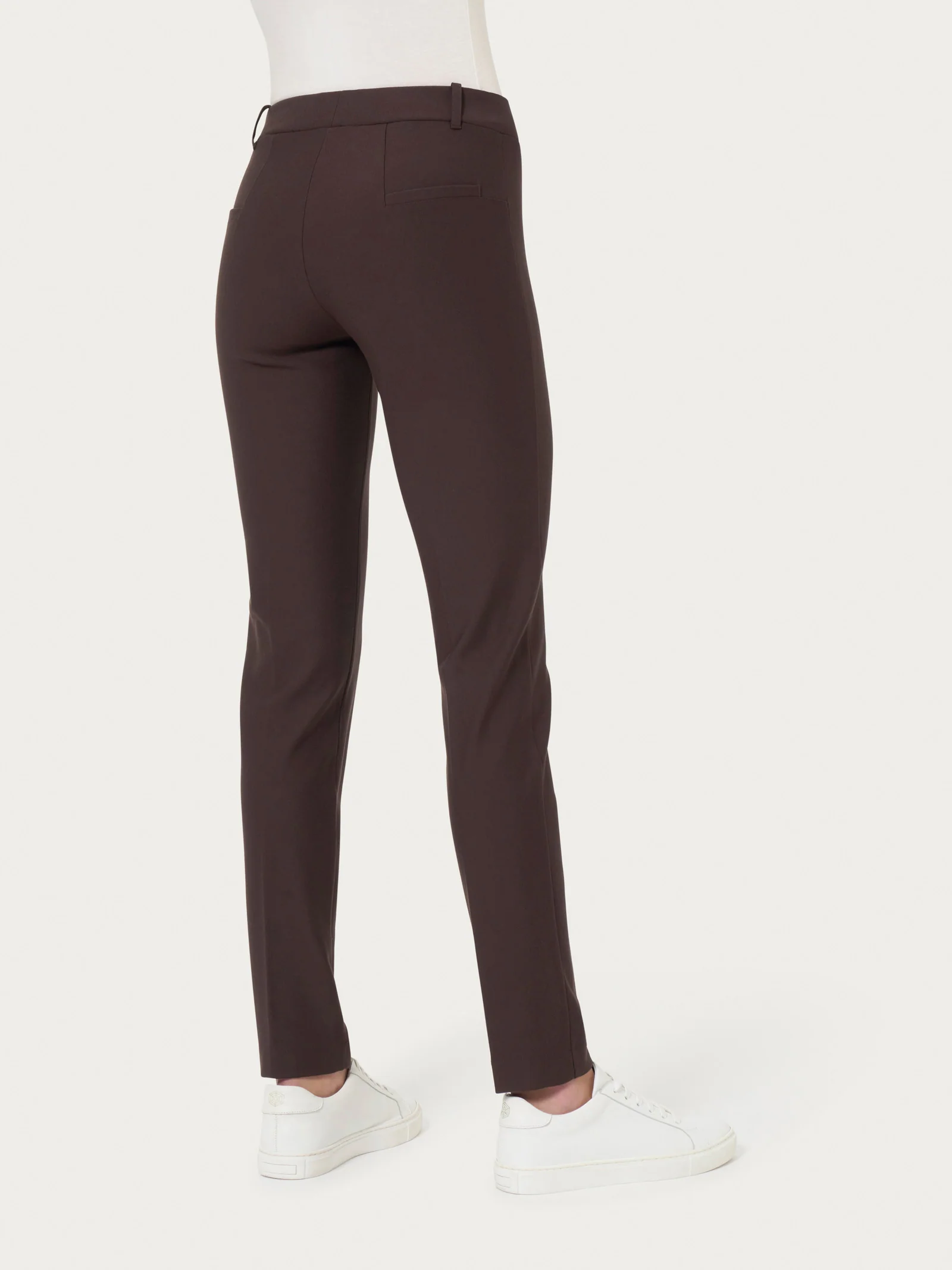 Pantalone a sigaretta in  Compact - Chocolate Torte - Image 2
