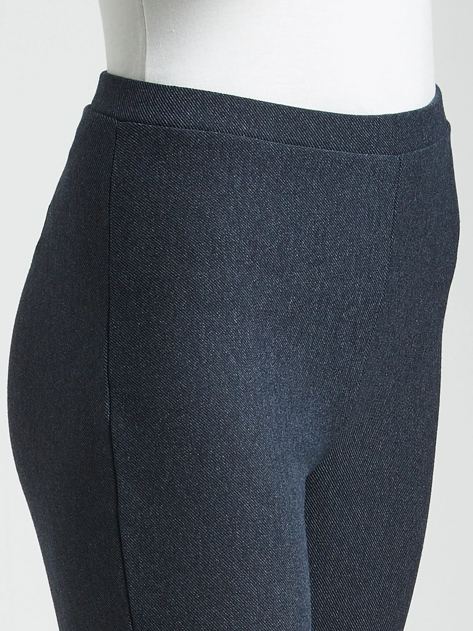 Pantalone alla caviglia in maglia flanella - Bleu Mel. - Image 3