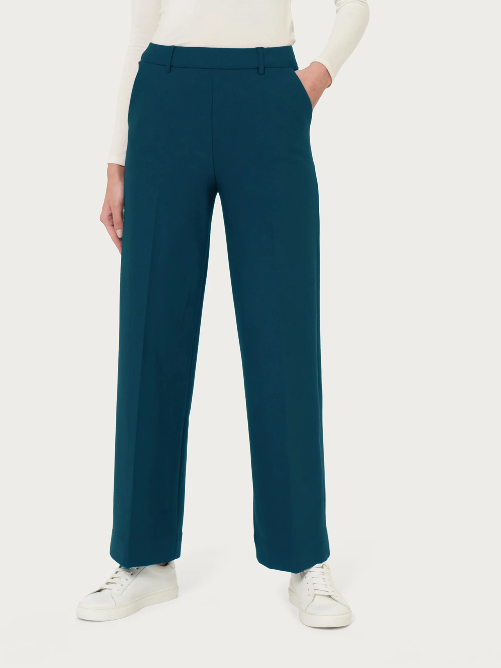 Pantalone ampio alla caviglia in Compact - Reflecting Pond
