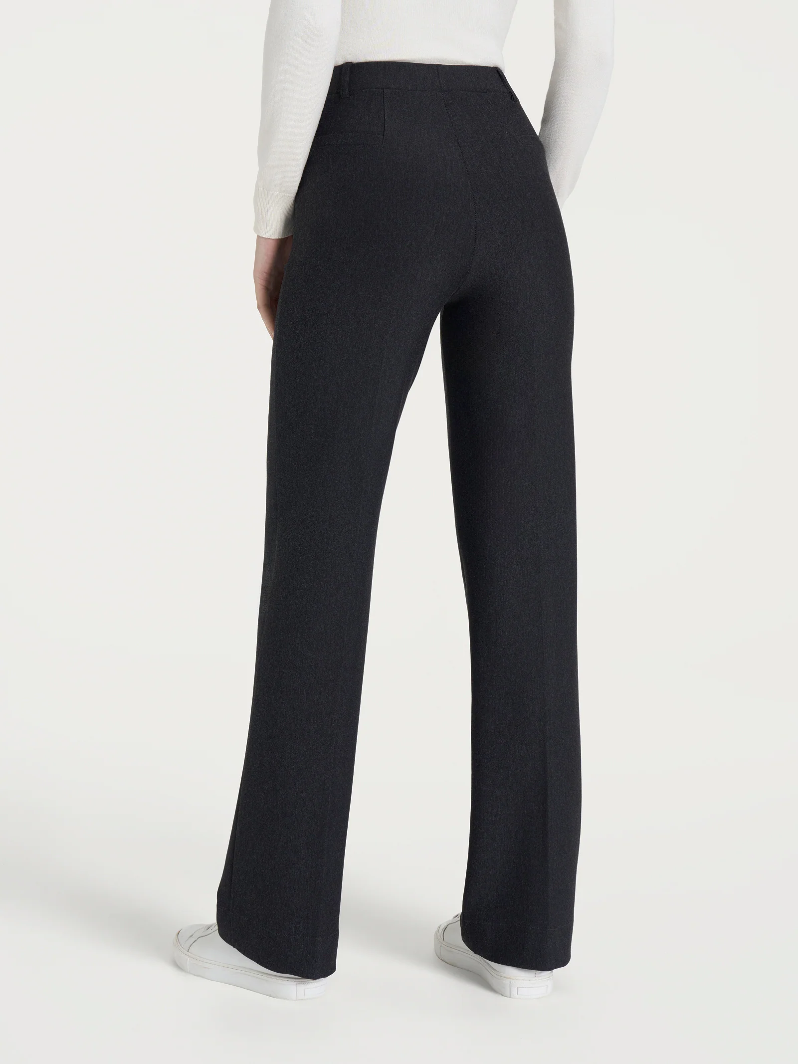 Pantalone ampio in Compact - Oscuro Mel. - Image 2