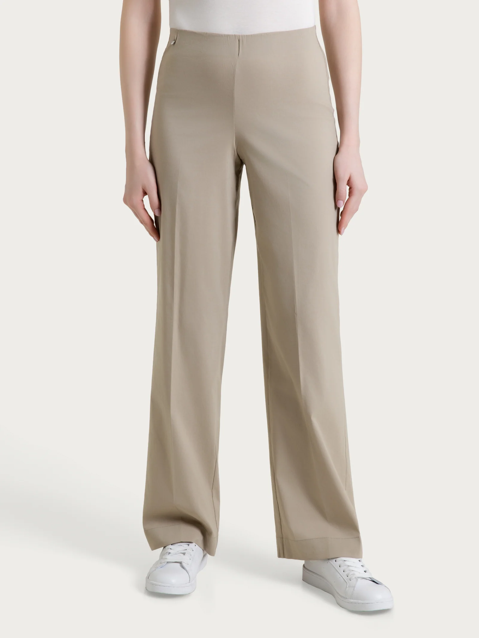 Pantalone ampio in Super Fresh - Crockery