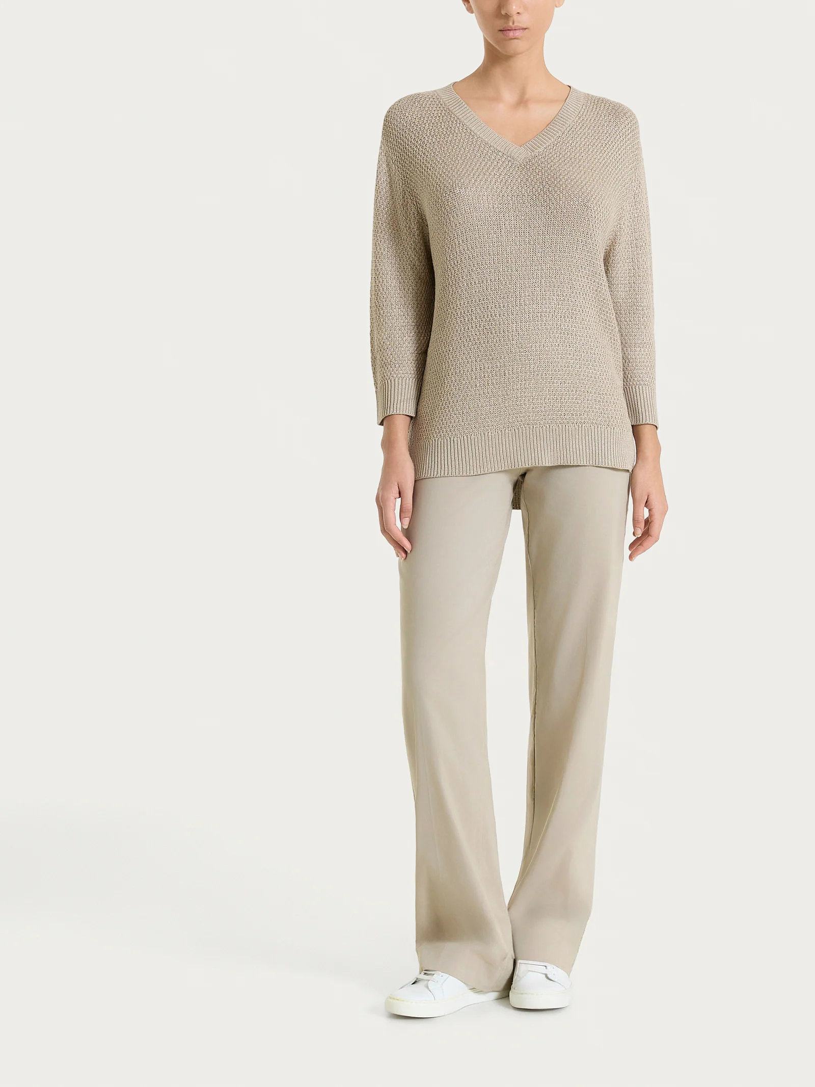 Pantalone ampio in Super Fresh - Crockery - Image 5