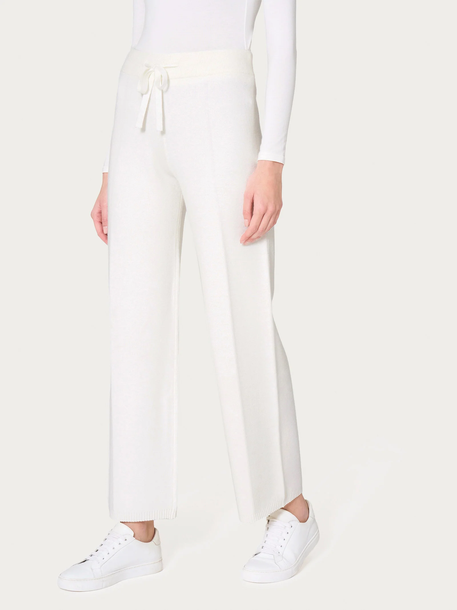 Pantalone ampio in Super Soft - Avorio