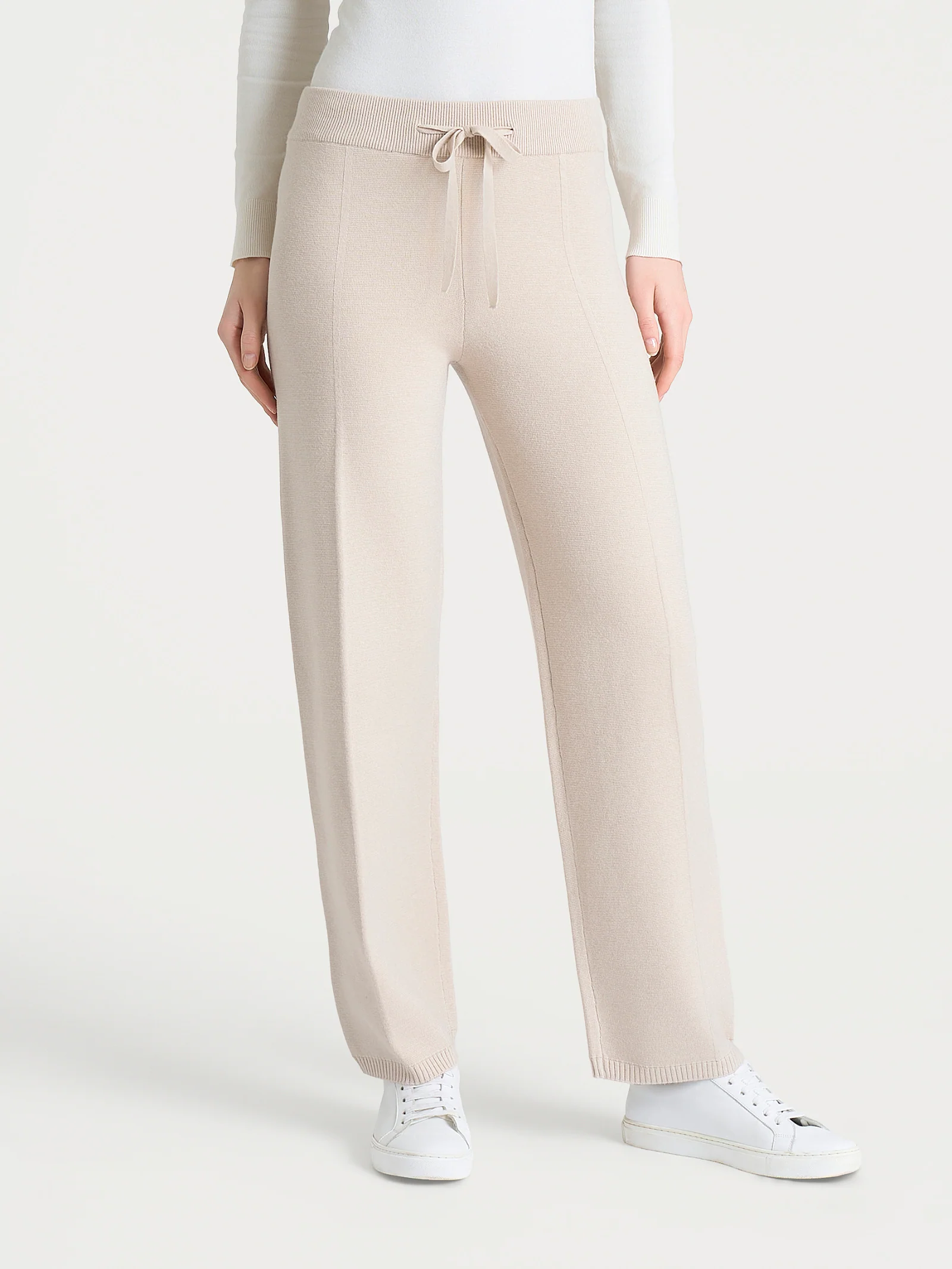 Pantalone ampio in Super Soft - Champignon