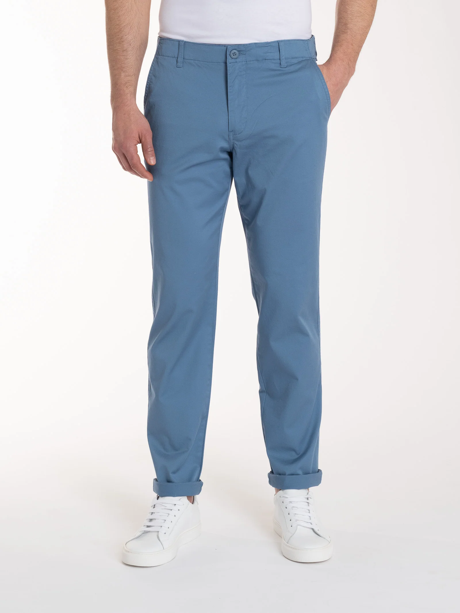 Pantalone Chino in Summer Twill - Coronet Blue