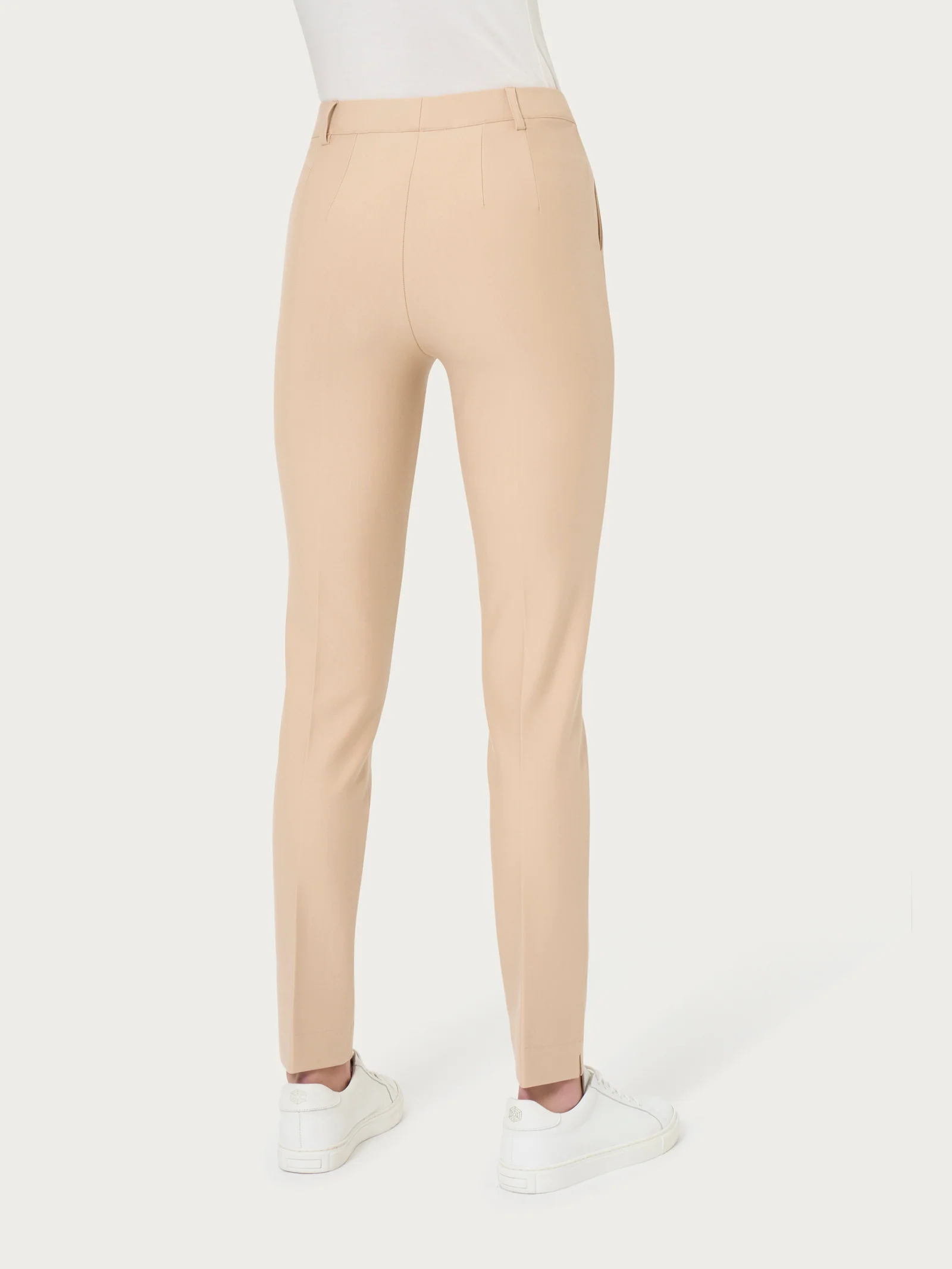 Pantalone chino slim con tasche in Compact - Irish Cream - Image 2