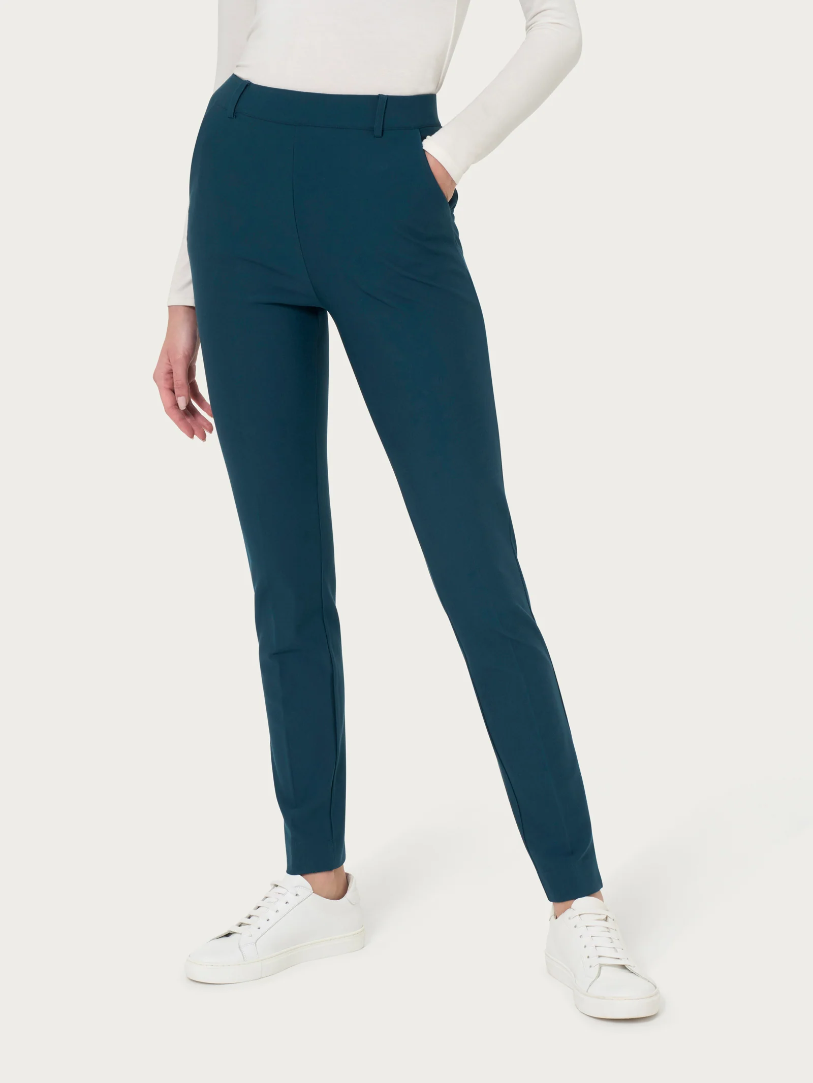 Pantalone chino slim con tasche in Compact - Reflecting Pond