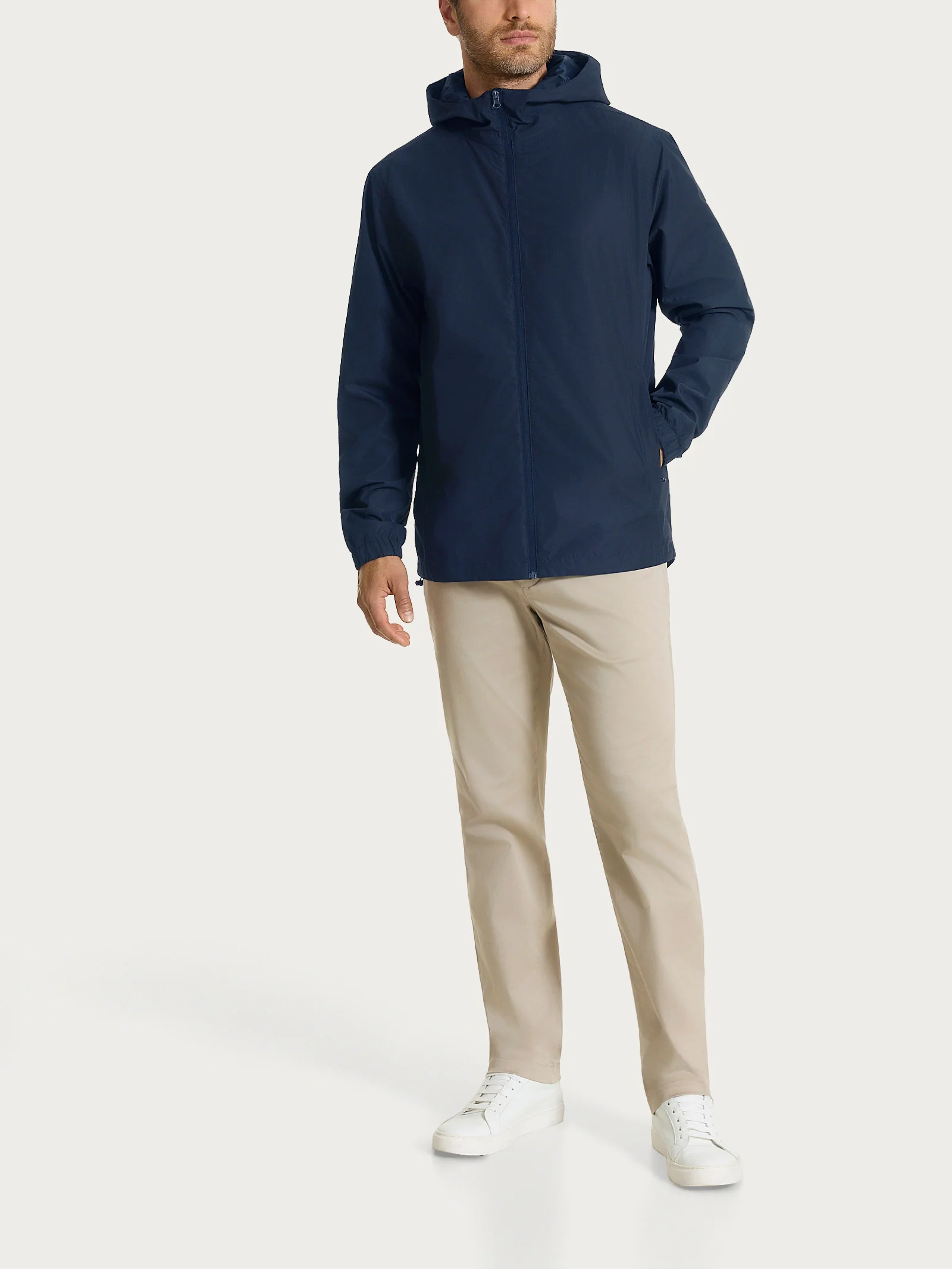 Pantalone con tasche america in Satin Power  - Crockery - Image 10