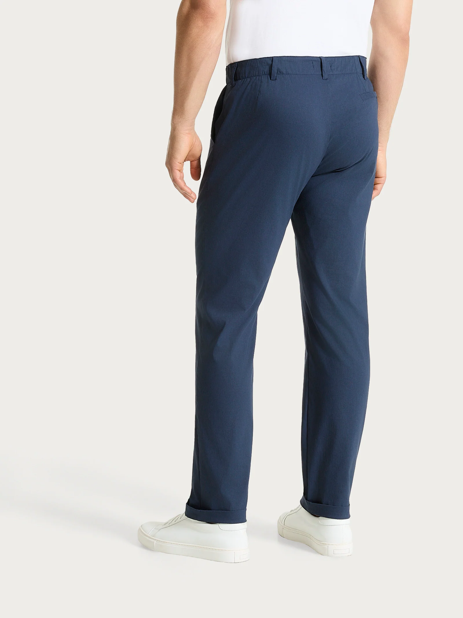 Pantalone con tasche america in Super Fresh - Bleu - Image 3