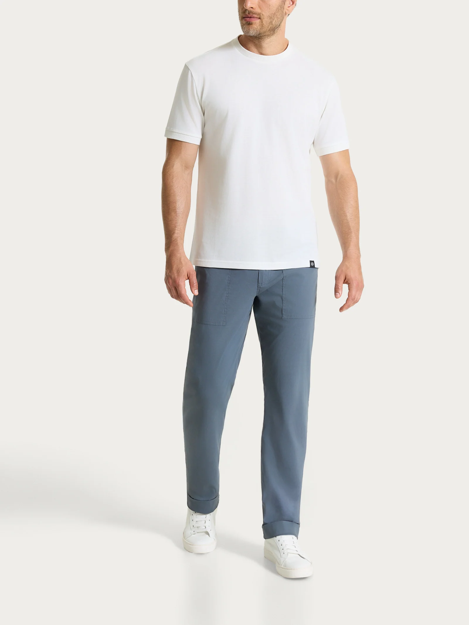 Pantalone con tasche america in Super Fresh - Turbulence - Image 4