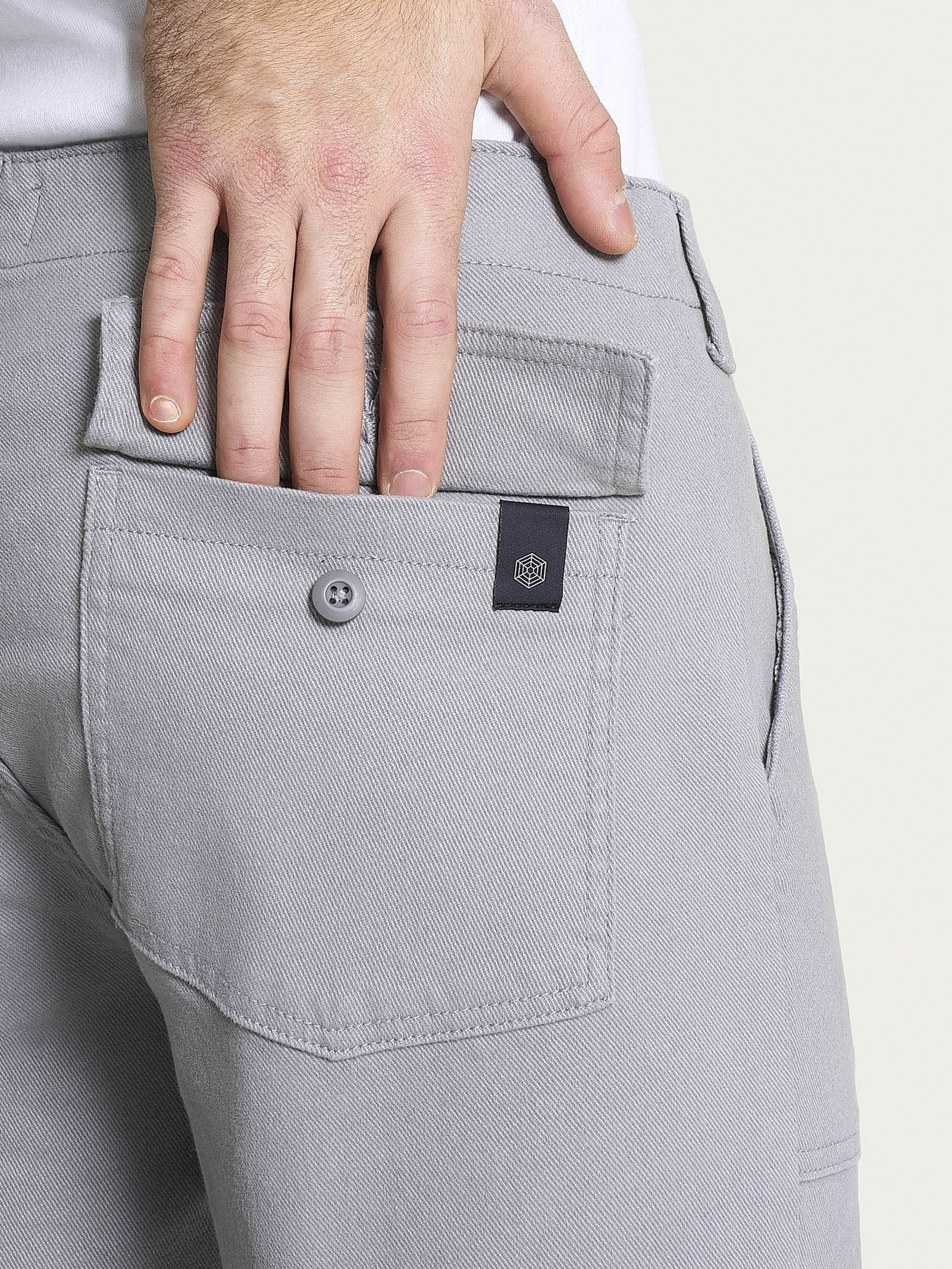 Pantalone Explorer in Raw Twill di Cotone - Londra - Image 3