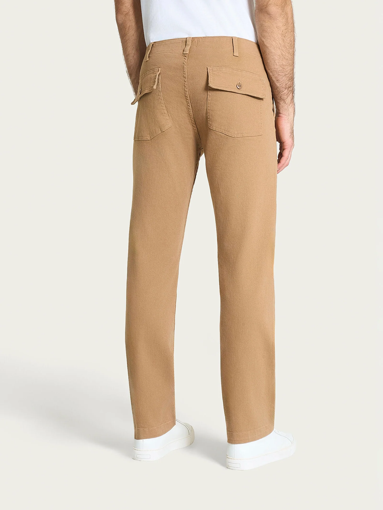 Pantalone Explorer in Raw Twill di Cotone - Tiger's Eye - Image 2