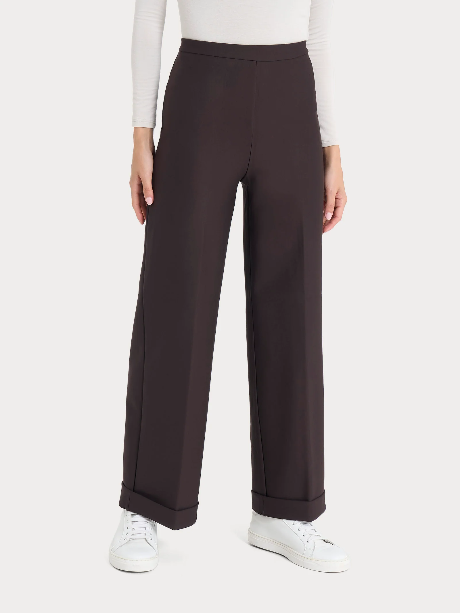 Pantalone modellante alla caviglia in tessuto compact - Chocolate Torte