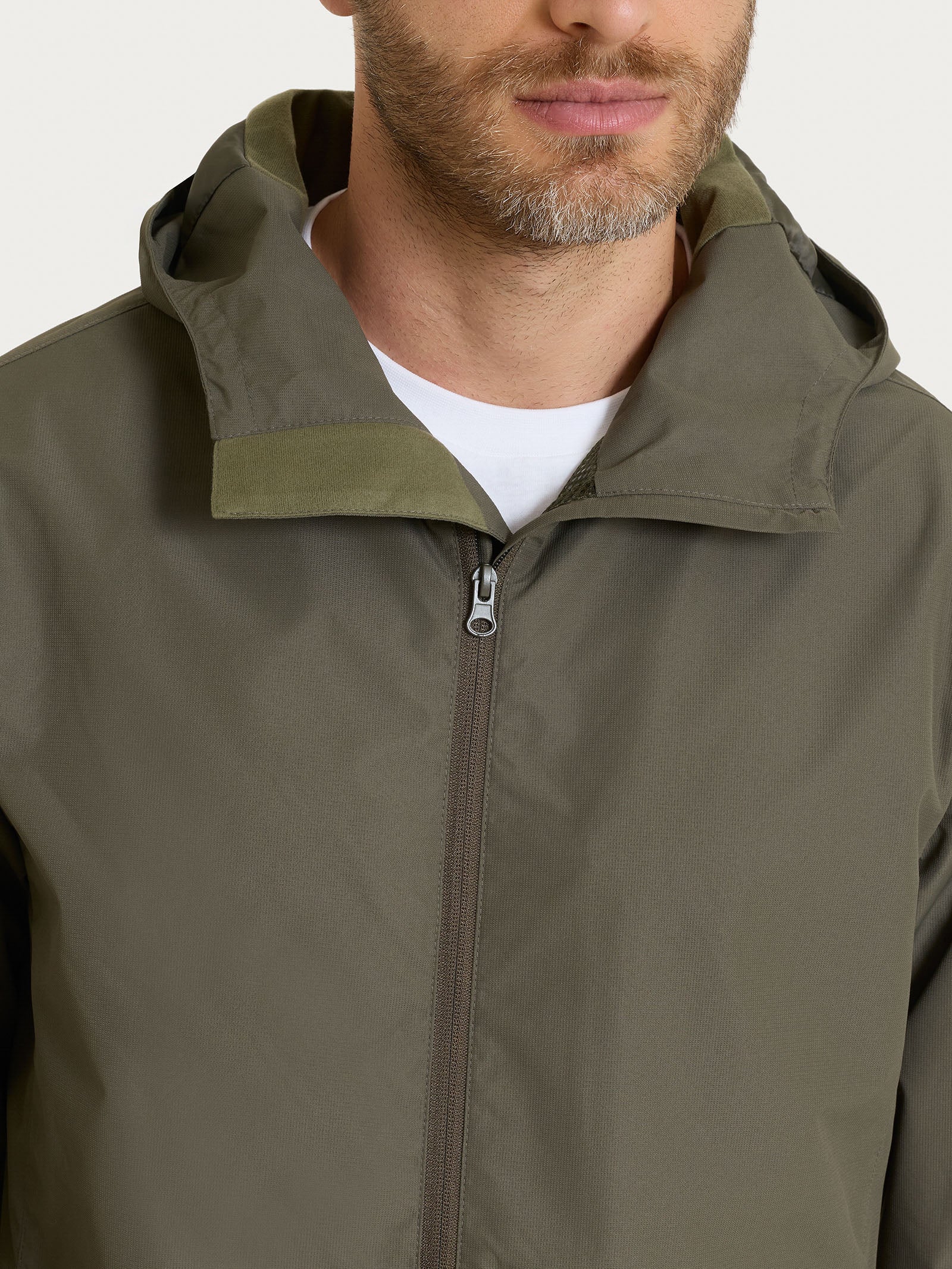 Parka con cappuccio in Shelter Outer - Seagrass - Image 13