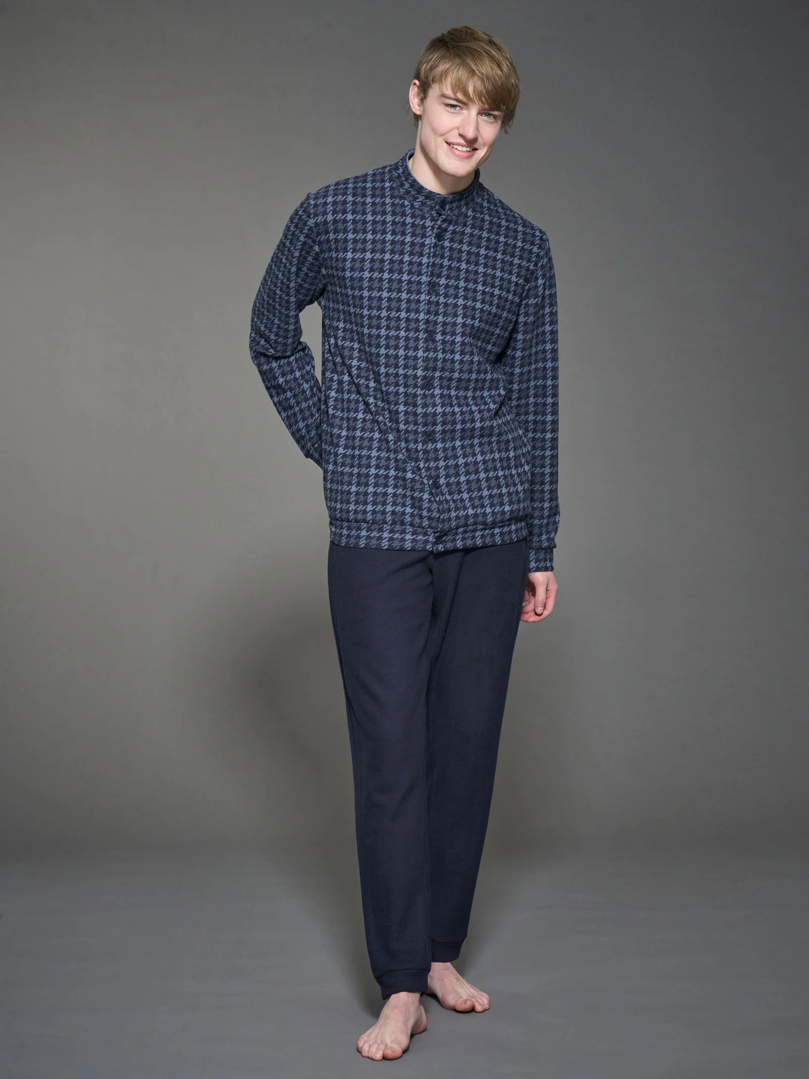 Pigiama aperto in Cotton Eco Pile - Fant.Tenebre