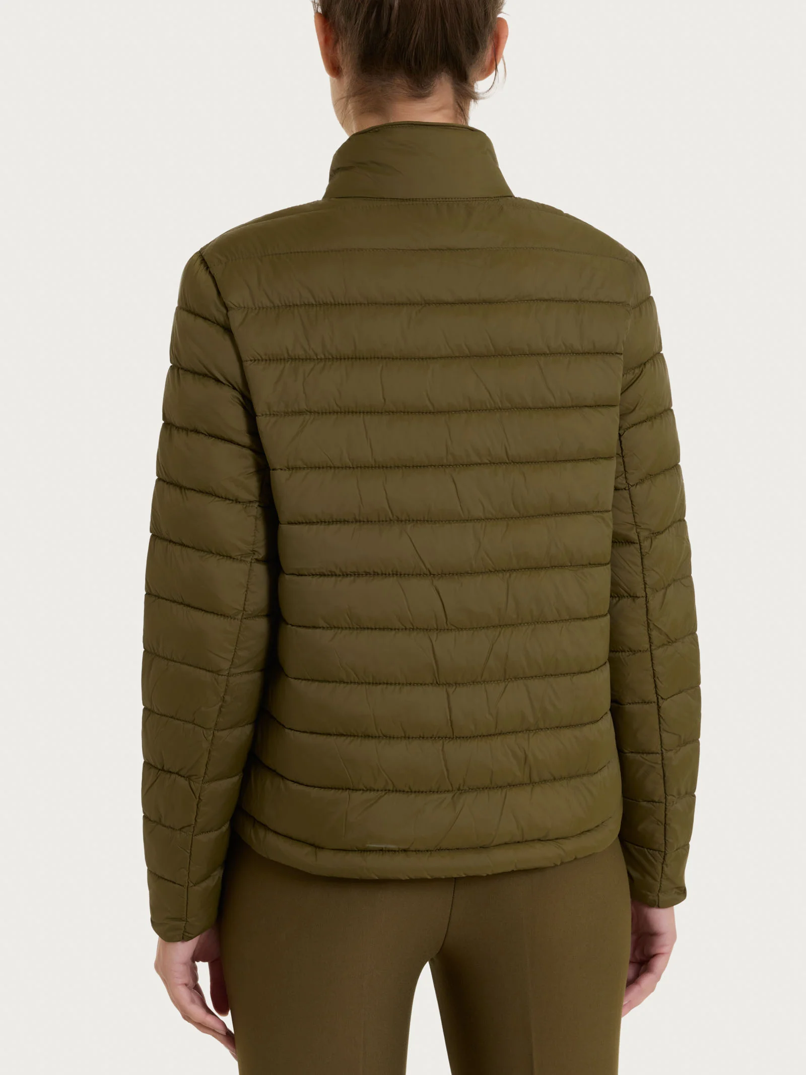 Piumino classico in Vegan Down  - Dark Olive - Image 2