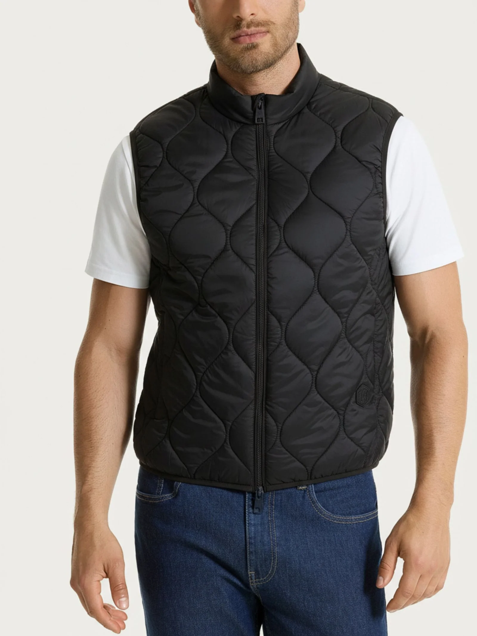 Piumino Smanicato Onion Quilt - Nero