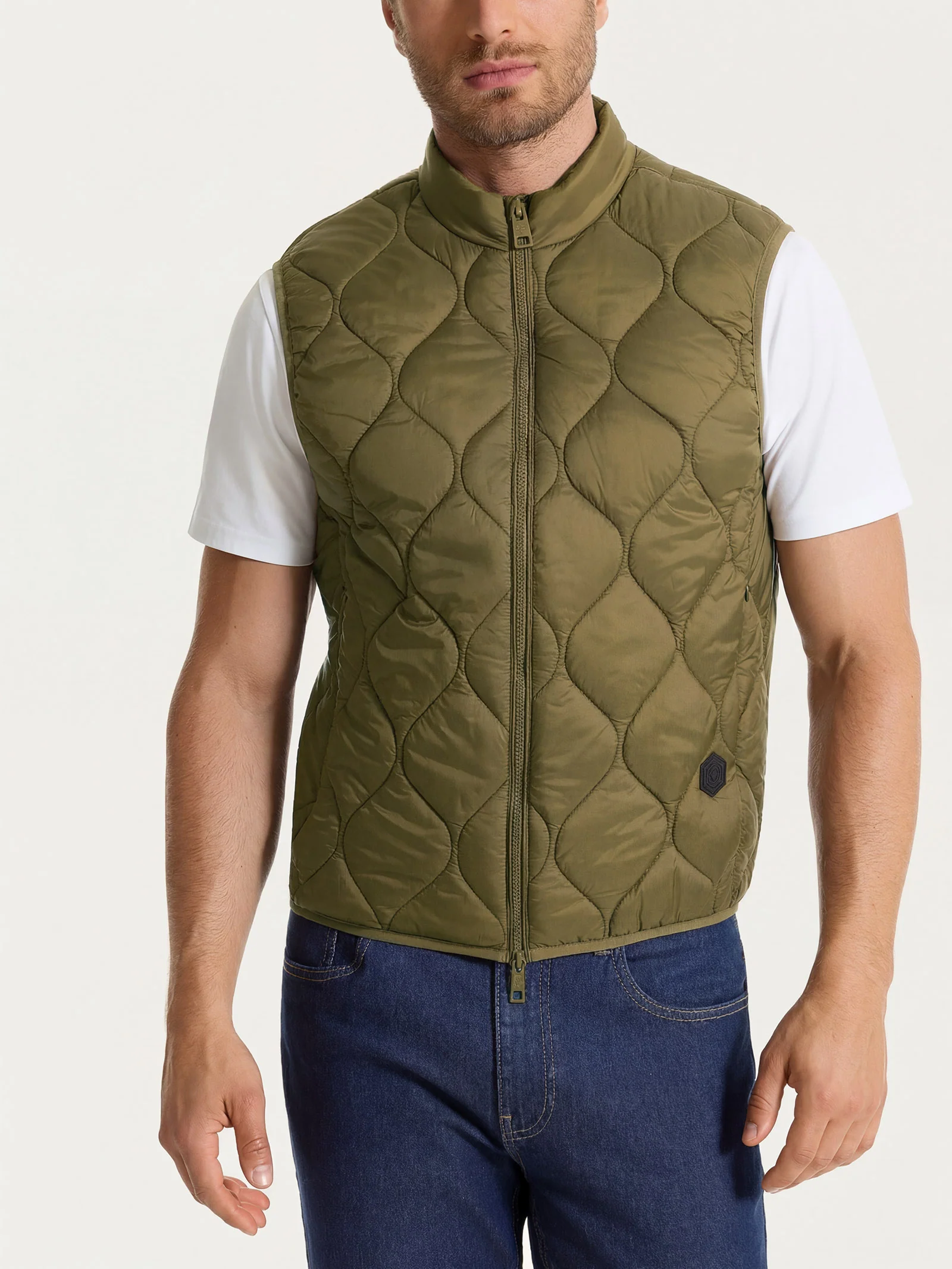 Piumino Smanicato Onion Quilt - Dark Olive