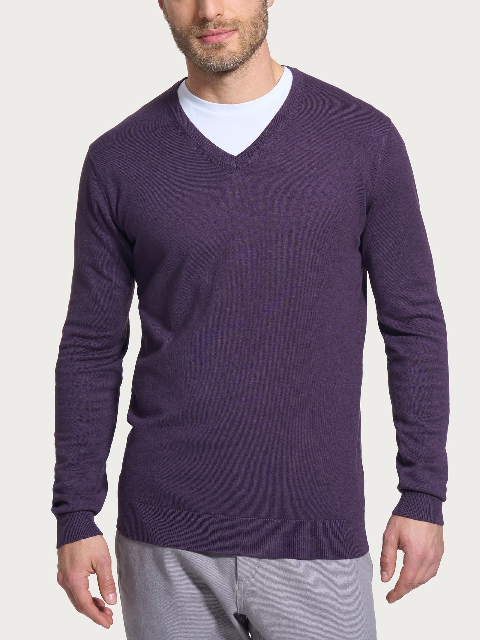 Pull scollo a V Four Seasons - Sunset Purple
