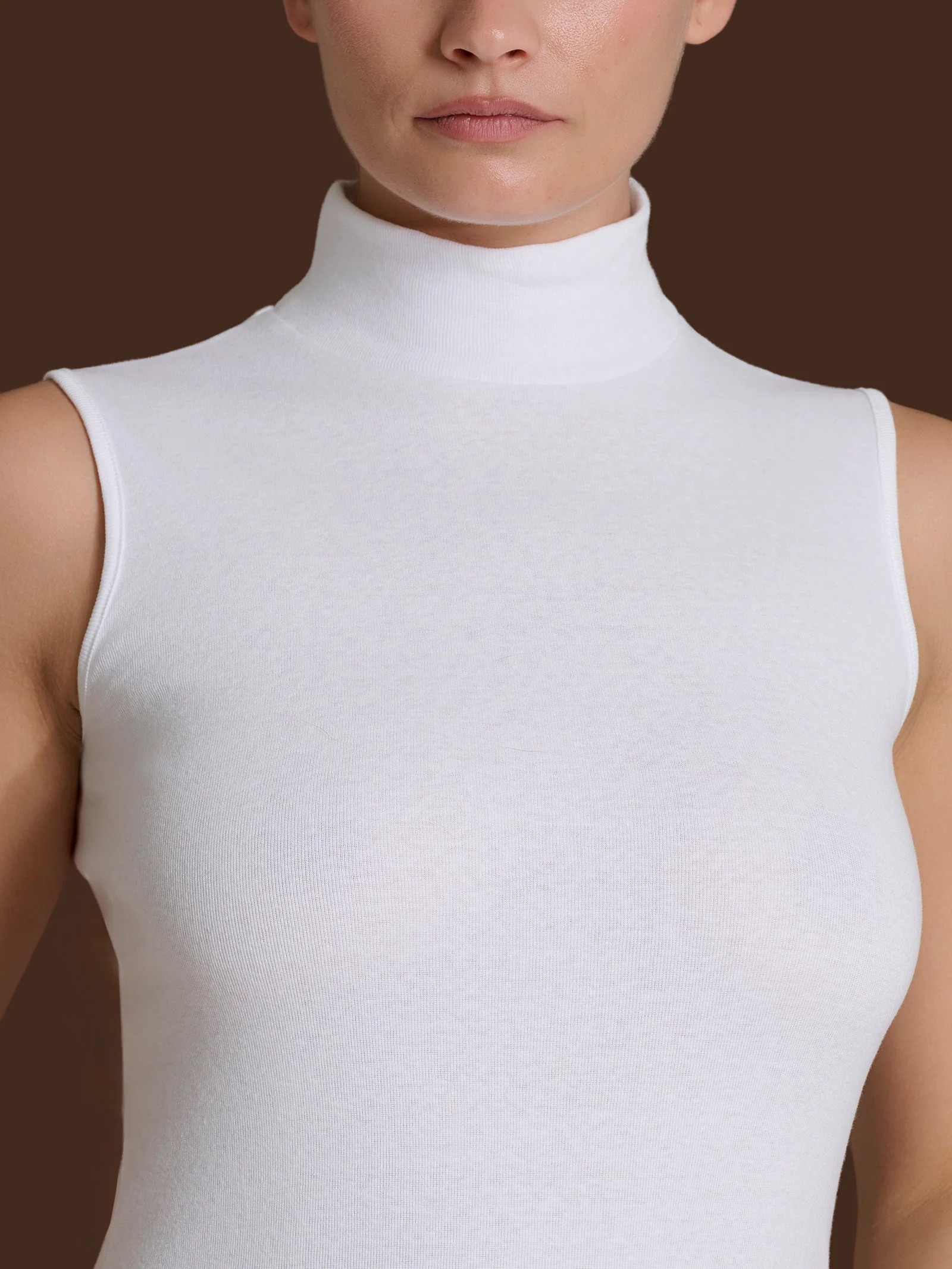 Smanicato a collo alto in Thermo Cotton - String - Image 4