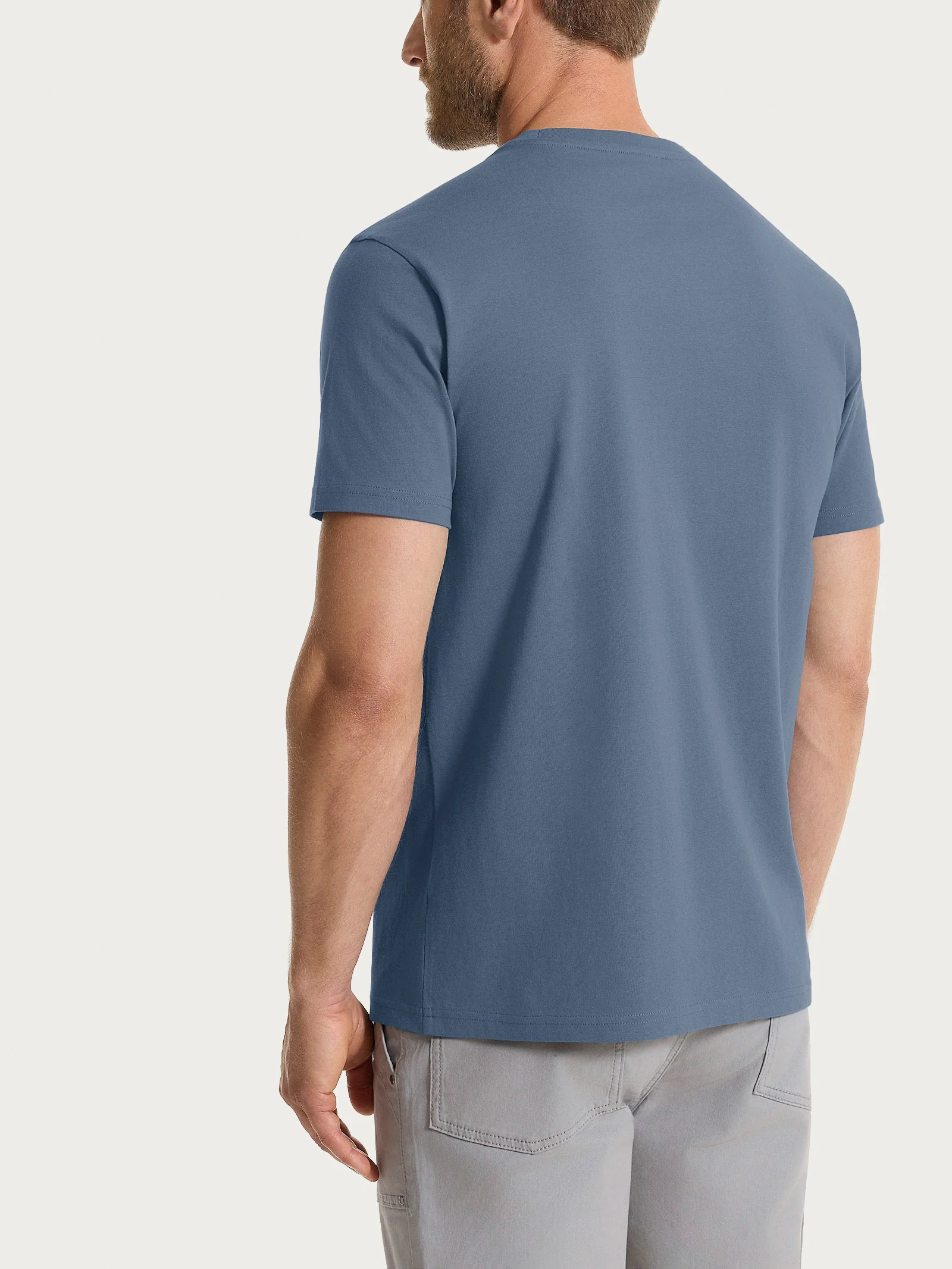 T-shirt girocollo in jersey di cotone - Turbulence - Image 2