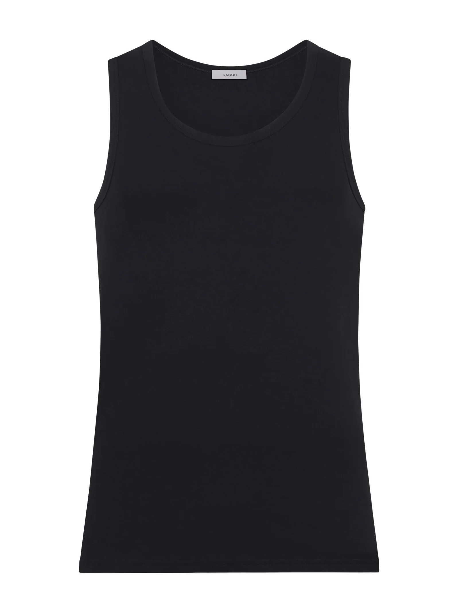 Thermo Cotton - Canottiera a spalla larga in caldo cotone  - Nero