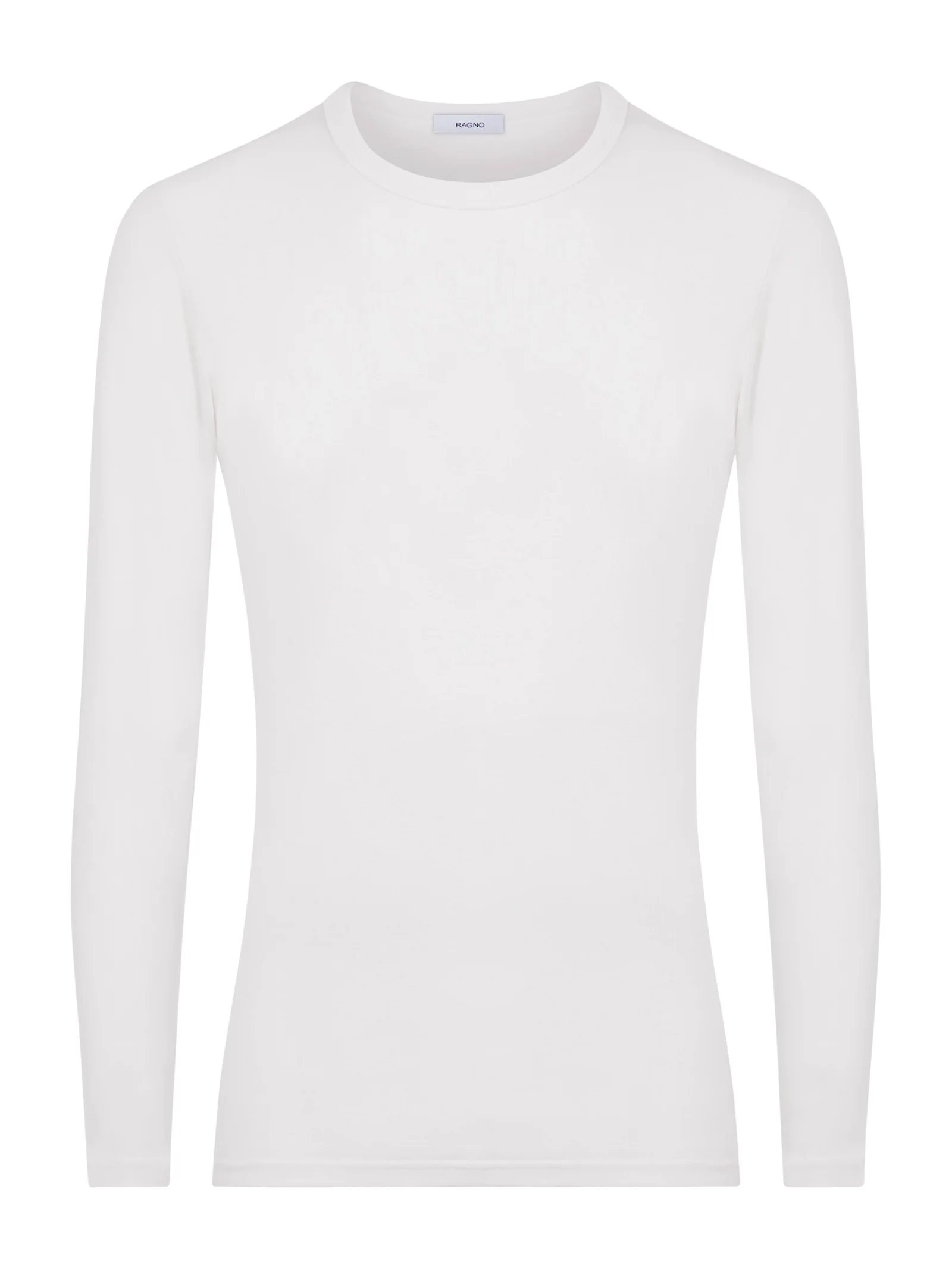 Thermo Cotton - Maglietta girocollo a manica lunga in caldo cotone  - Bianco