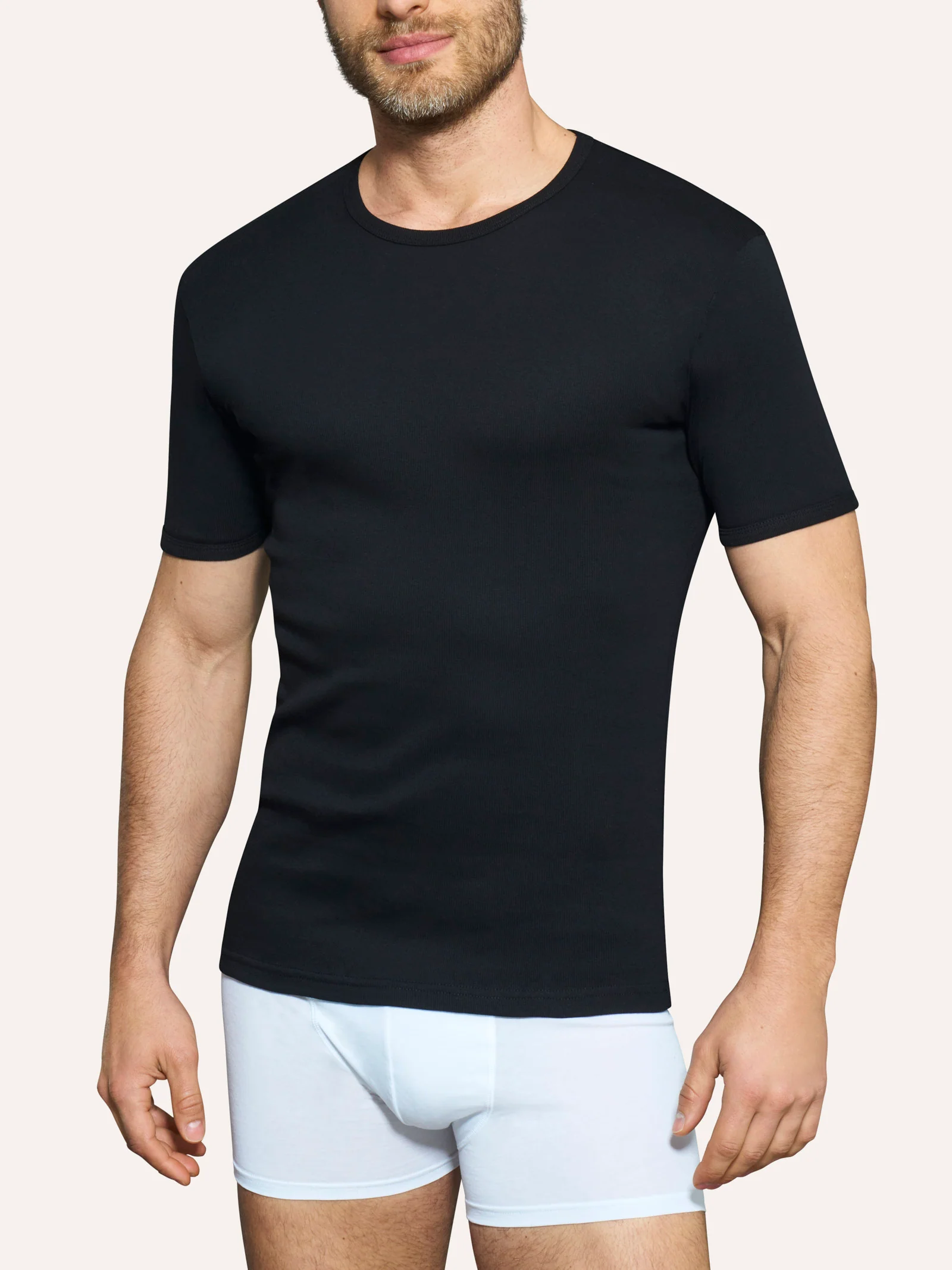 Thermo Cotton - Maglietta girocollo in caldo cotone - Bianco - Image 2