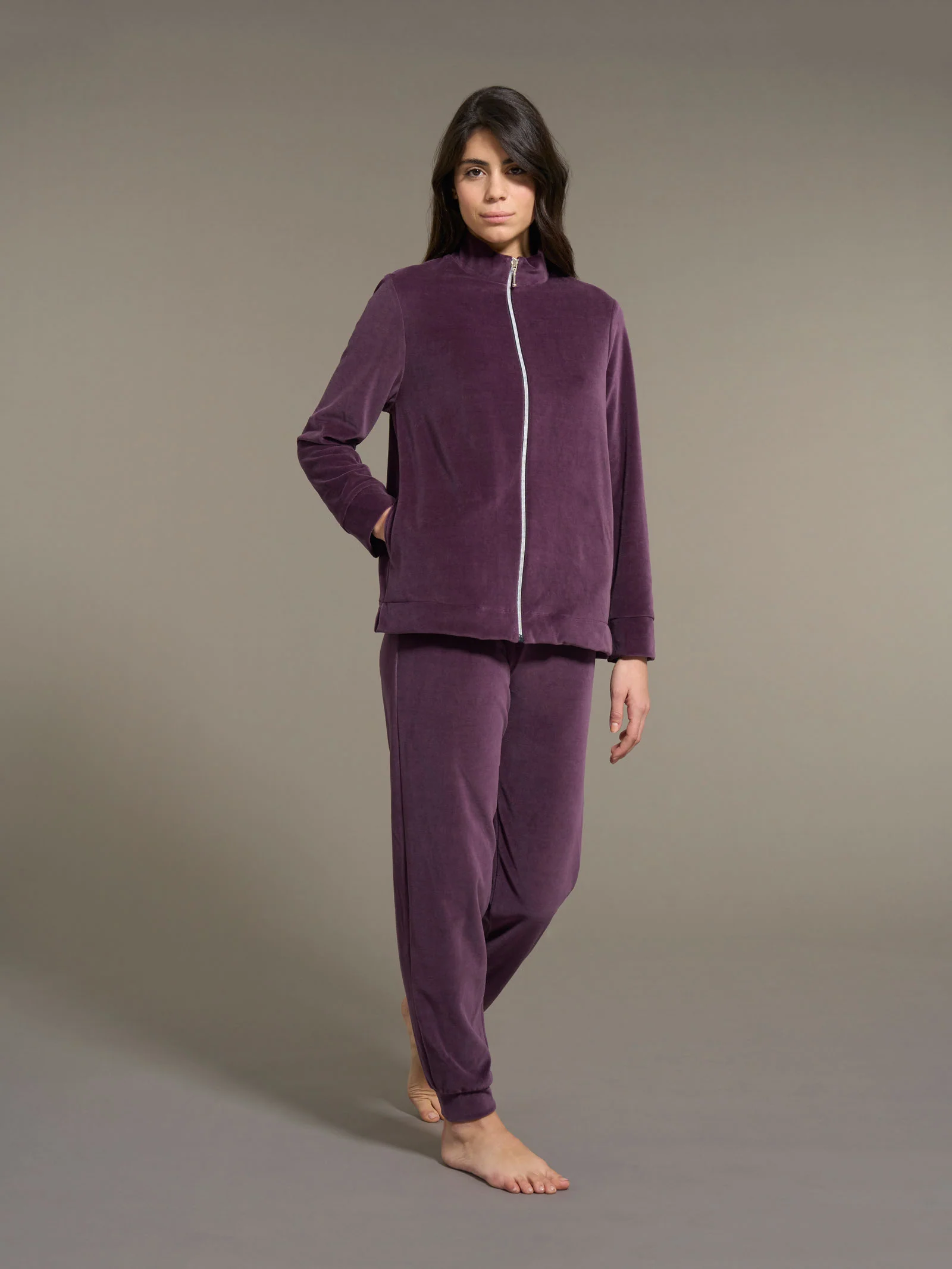 Tuta in ciniglia di misto cotone - Plum Perfect