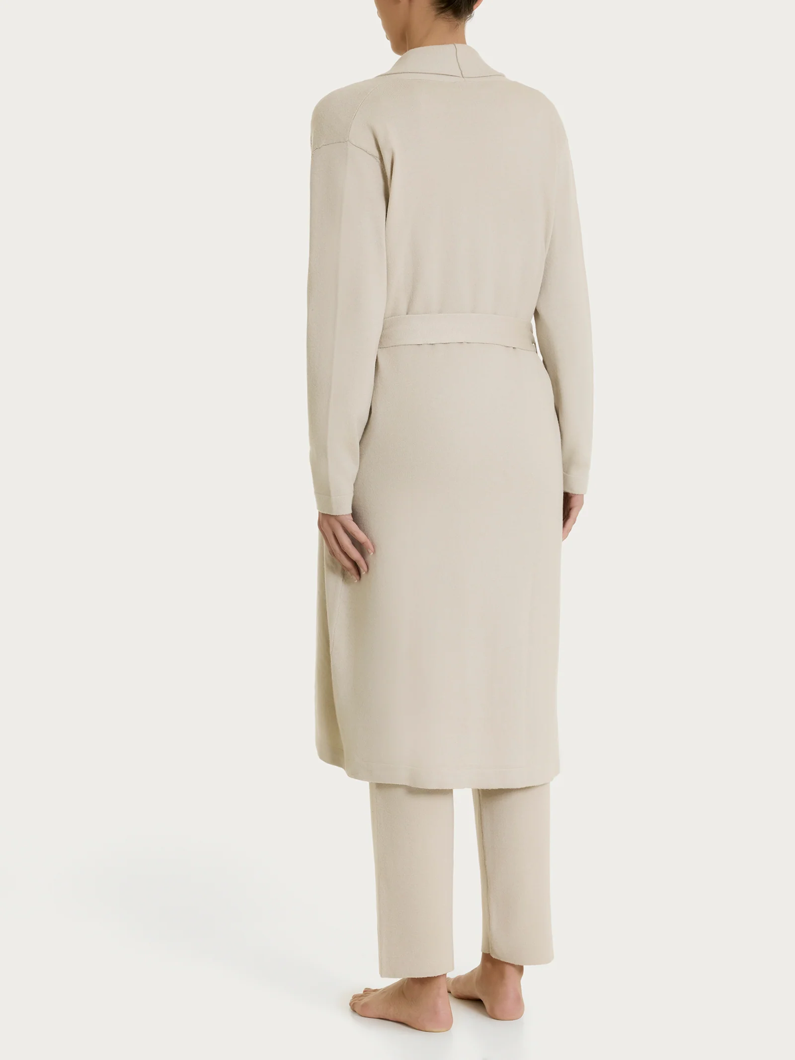 Vestaglia con cintura in Super Soft - Champignon - Image 2