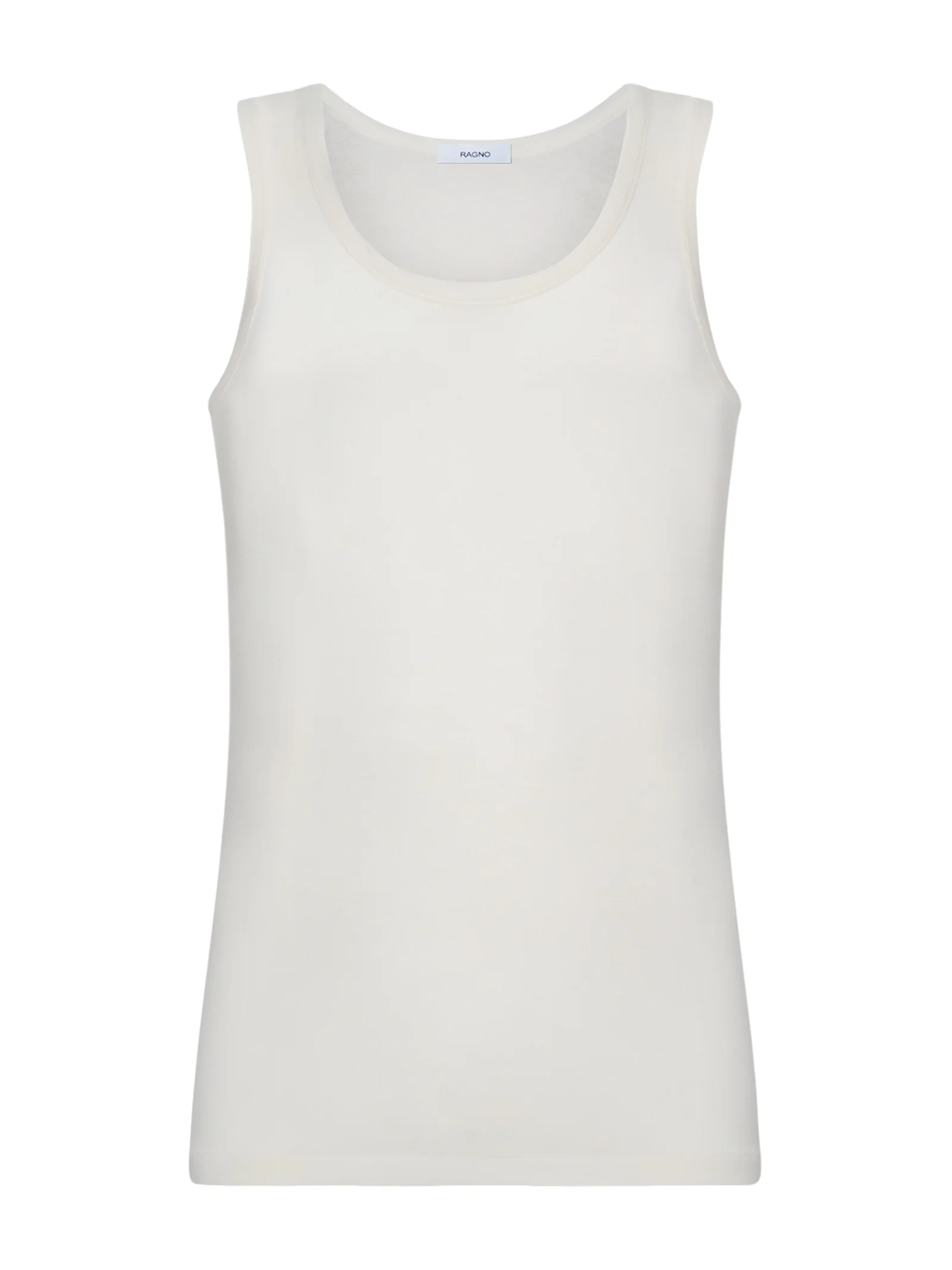 Wonderwool - Canottiera spalla larga in lana - B.co Seta